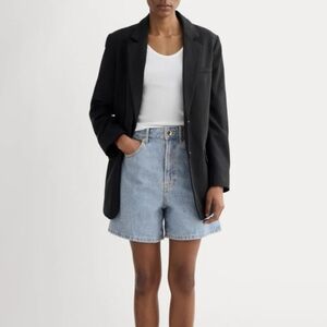 Everlane  Light Blue High-Rise Denim Shorts